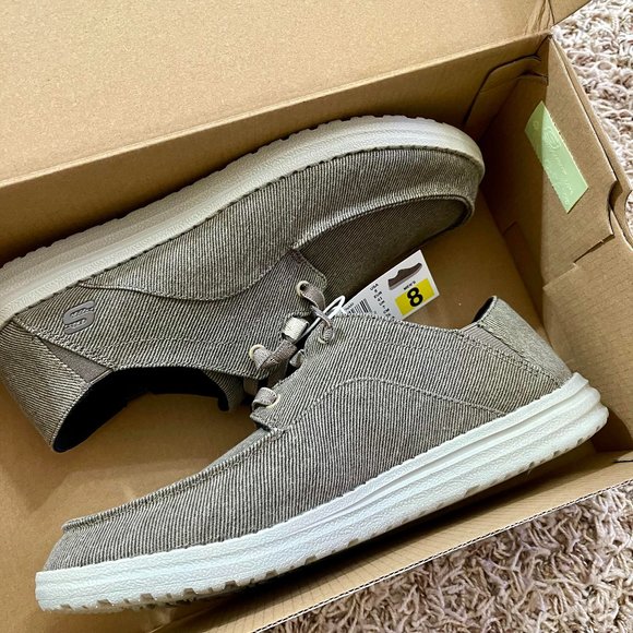 NEW Skecher Men's Melson Memory Foam Slip-on Loafer Shoes Brown, Size 8 (NIB) - Picture 6 of 13